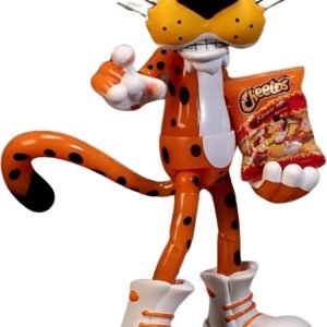 Jada Toys Cheetos Chester Cheetah Action Figure Flamin' Hot Glow in The Dark – 6” Articulated Exclusive, with Bag of Cheetos, Shades, Cheeto Dust